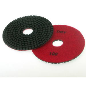 (image for) Diamond flexible polishing pad dry - 5" 100#
