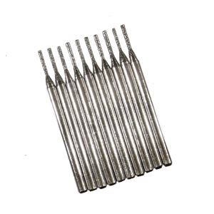 (image for) Diamond coated point cylinder 10 pcs 3mm shank - 1.5mm