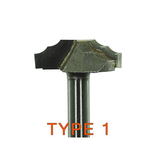 (image for) Woodworking lace TCT cutter Type 1 - 1/4"x25mm