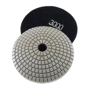 (image for) Diamond resin bonded concave polishing pad 4" 3000# wet