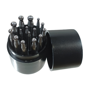 (image for) Dapping punch 17 pcs set 2-10mm